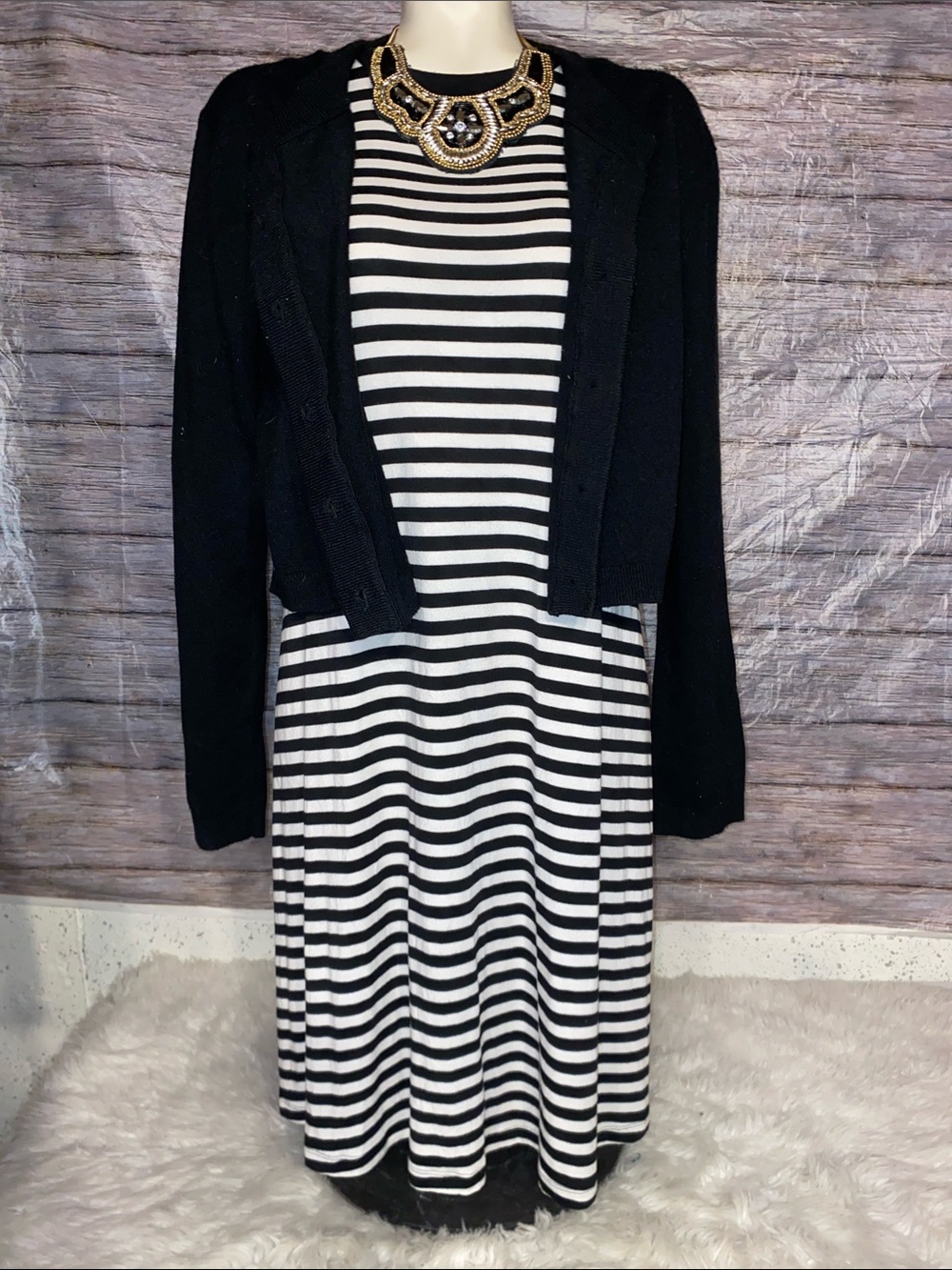 Jessica Simpson Black Button Down Cardigan
